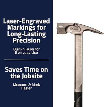 Boss Hammer 16 oz Pro Series Titanium Hammer