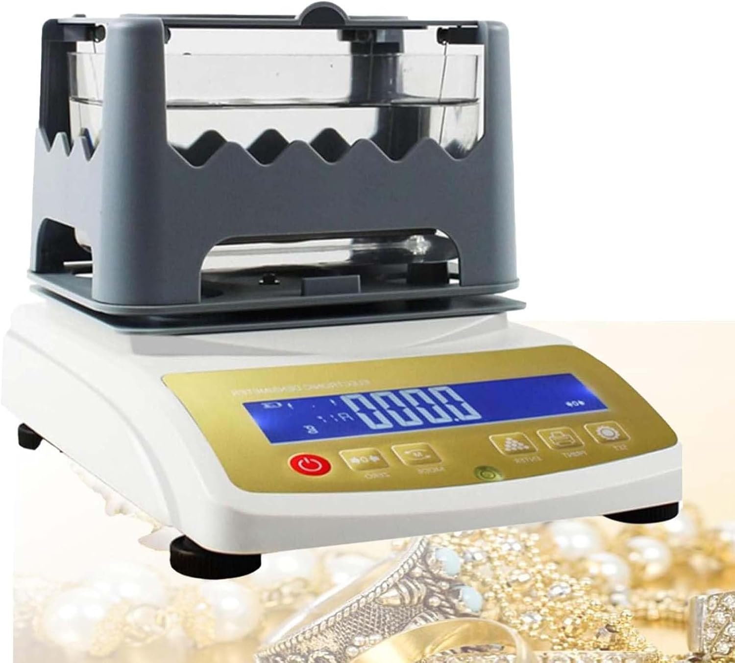 Gold Purity Content Detector Gold K Value Tester Golds and Silver Density Meter, Precious Metals Testing Machine Precious Metal Analyzer for Pawn Shops, Jewelry, and Recycling(NoPrinter,MDJ300K)