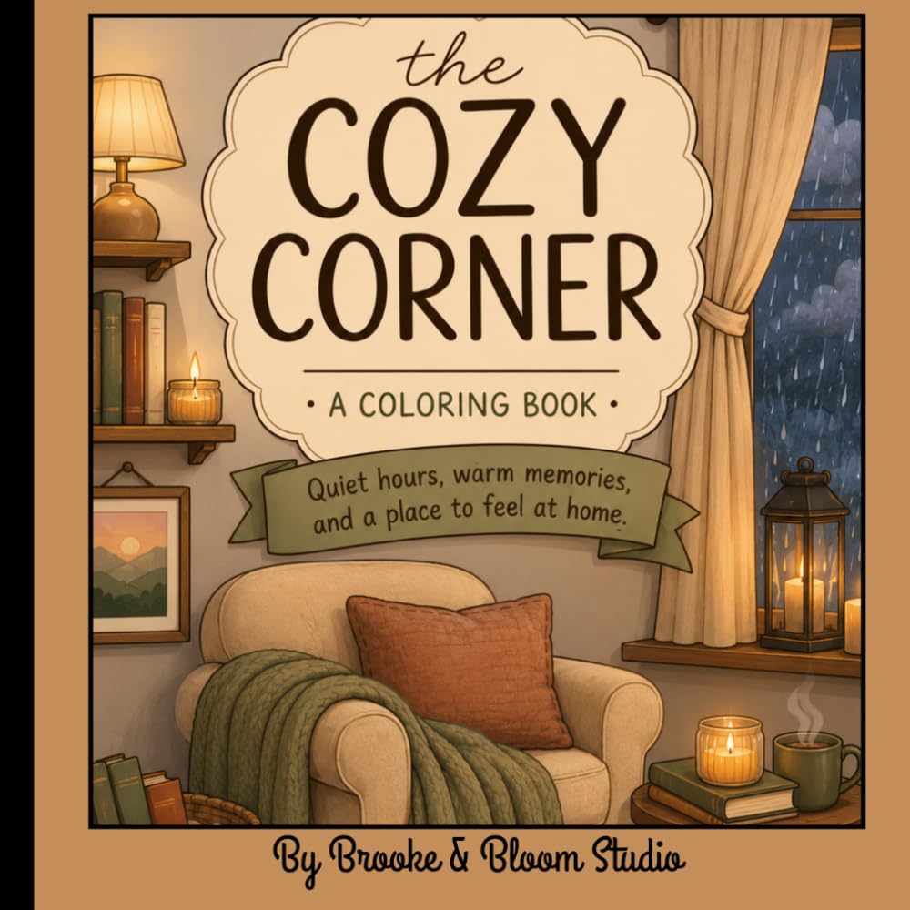 The Cozy Corner: Simple and Relaxing Coloring Pages for Cozy Days