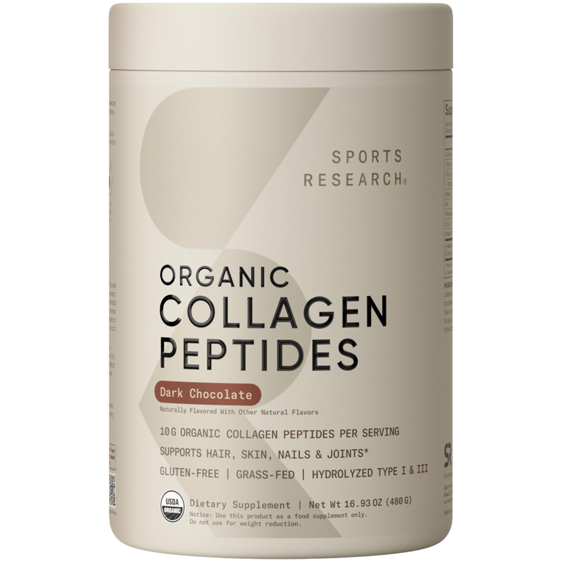 Sports Research® Collagen Peptides Protein Powder 16oz (Unflavored) — Amazon image 10