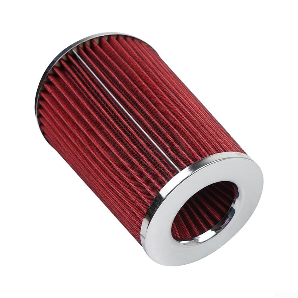 para filtro de Aire Hongo 63mm Admisión Coche Aluminio para(89MM Red)