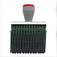Vista 2 de 13 Digits Office Stamps,Rubber Number Stamp Business Stamps Changeable Stamp Rolling Wheel Stamp Date Stamp,Multi- Functional Creative Symbol Office