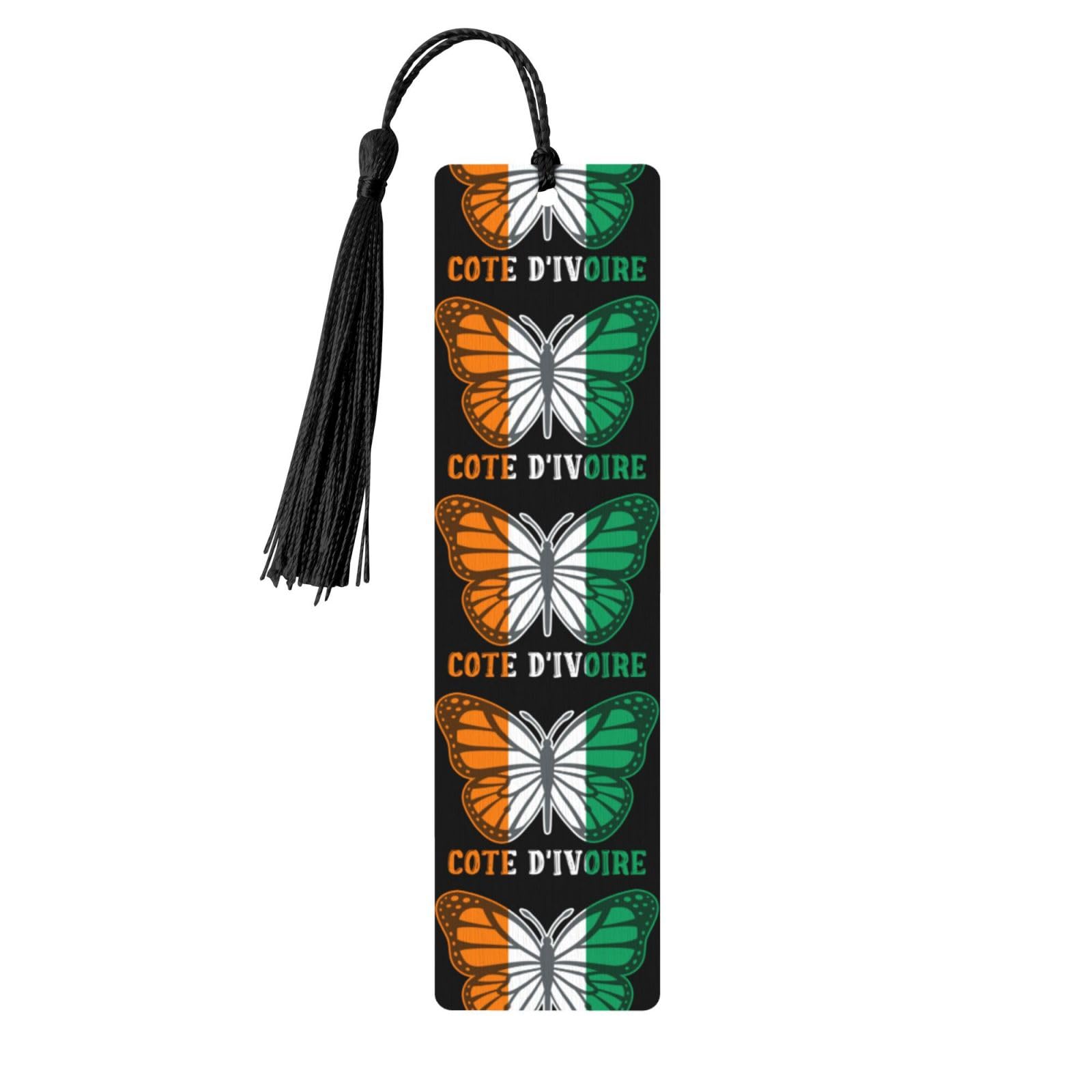 Butterfly Cote D'Ivoire Flag Valentine's Day Gifts Bookmark Couple Gifts Graduation Bookmark Gifts Unisex