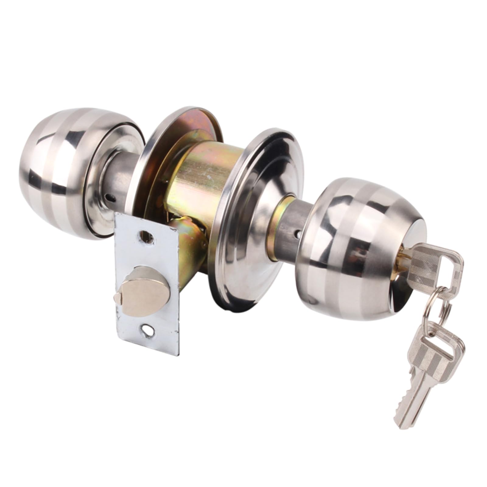 Sueale As Shown In The Image Zincs Alloy Rotation Round Door Knobset Handle Round Door Knobs Knobset Entrance Lock Interior Door Handles Enduring