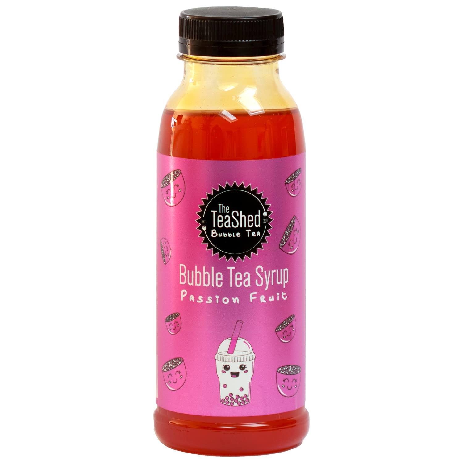 THE TEASHED Passion Fruit Bubble Tea Fruit Syrup 330ml | 11 Servings | Use with popping boba juice pearls | By TEASHED