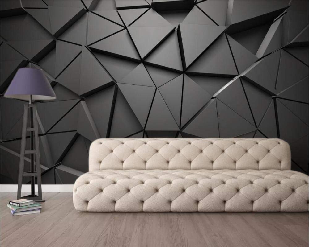 Papier peint 3D photo murale triangle gris 430x300