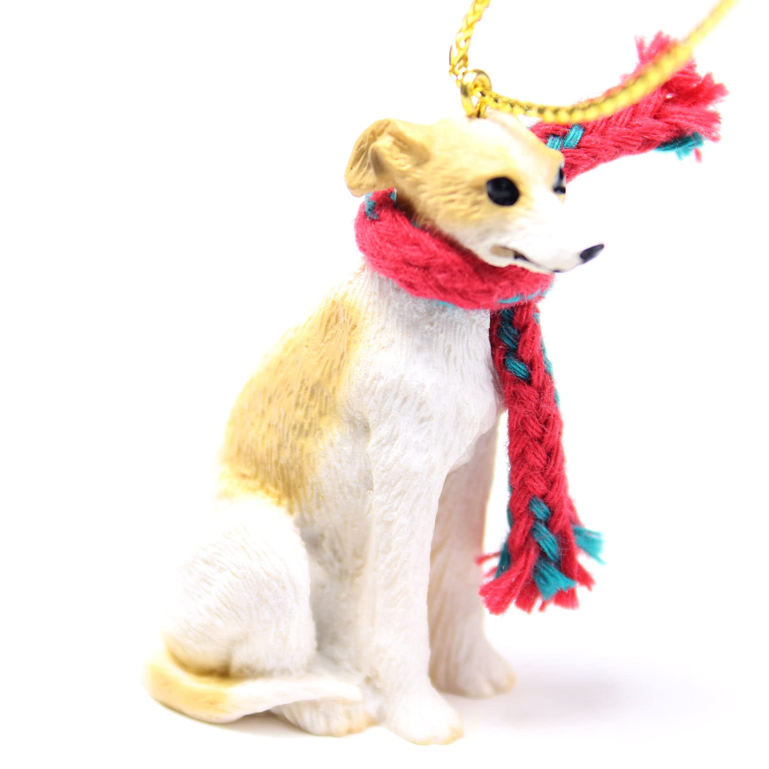 Conversation Concepts Whippet Tiny Miniature One Christmas Ornament Tan-White - Delightful!