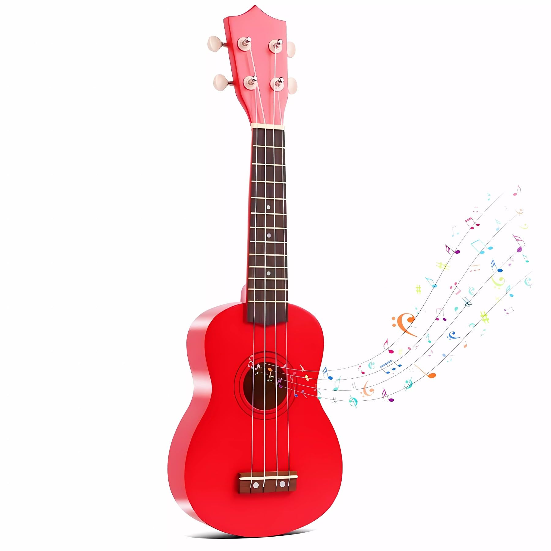 21 Inch Wooden Kids Guitar Red