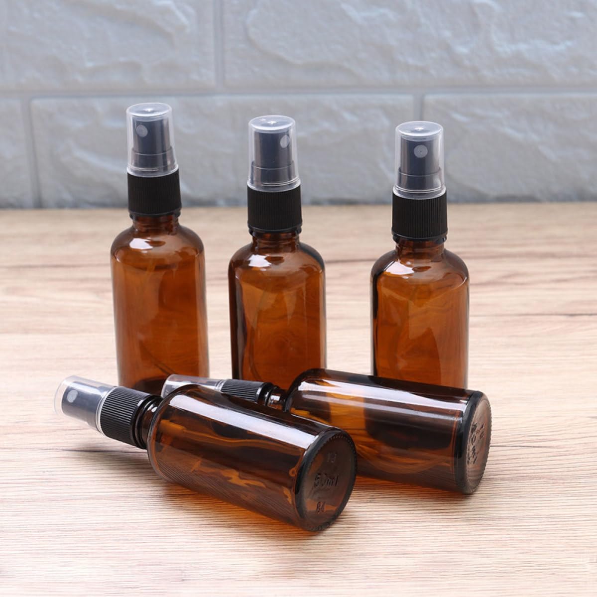 INOOMP Lot de 10 Flacons Vaporisateurs de Parfum Rechargeables en Verre 100ml, Faciles à Utiliser et Étanches, Voyage Transport un Paquet à Dos
