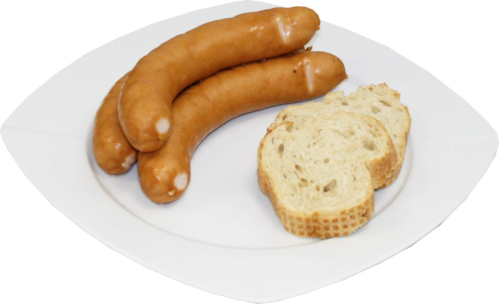 Knoblauchwurst | Knoblauchbrühwurst | Bockwurst | Echte Knoblauch Würstchen geräuchert | Wurst im Naturdarm | Premium-Qualität 10 x 150g