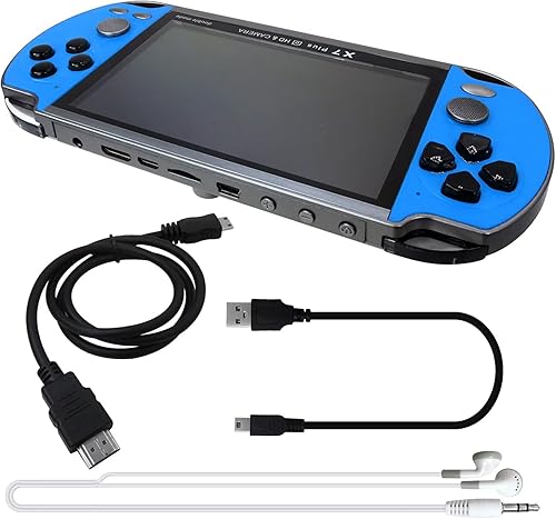 Miniatura 9 de Built-in 1000 Retro Games Portable Mini Handheld Video Game Console 5.1-Inch 128Bit Color LCD Kids Color Game Player Support 18 Languages (Blue)