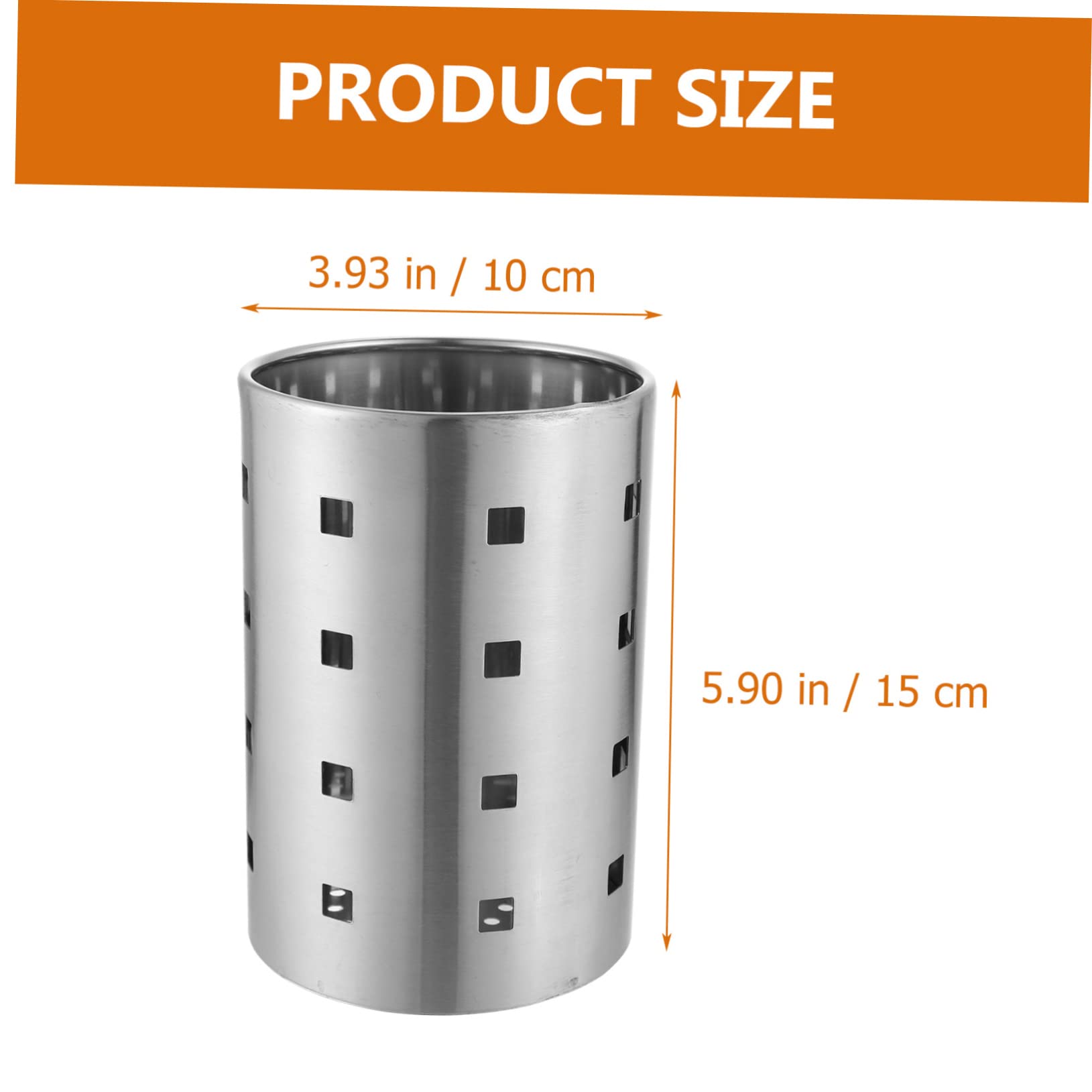 Cabilock Stainless Steel Cutlery Holder Utensil Draining Rack for Forks Knives Chopsticks Slot Design for Drainage for Kitchen Organization