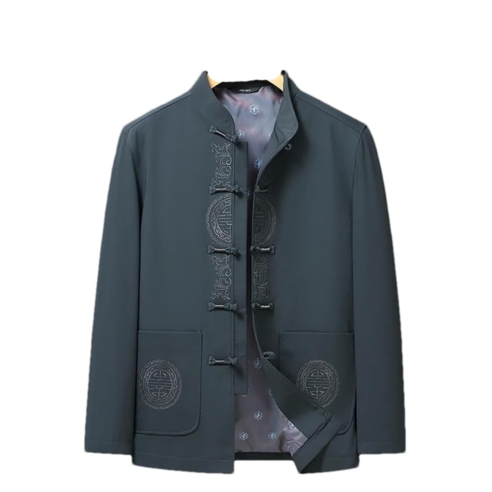 Yanggao Army Kung Fu “โชคดี” Jacket Kung Fu Jacket, Men Both Sides Martial Arts Jacket,Chinese