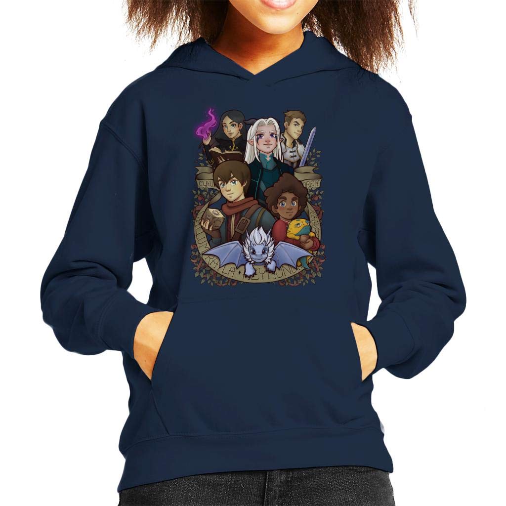 The Future King Dragon Prince Kid's Hooded Sweatshirt Navy Blue