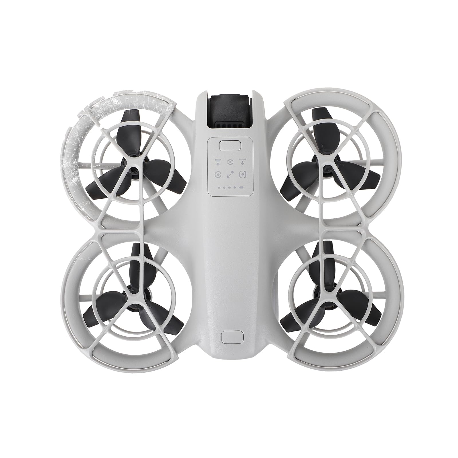 URHRHU Garde-Boue Gimbal DJI Neo – Protection Cardan En Alliage Aluminium Gris, Anti-Collision & Anti-Chute