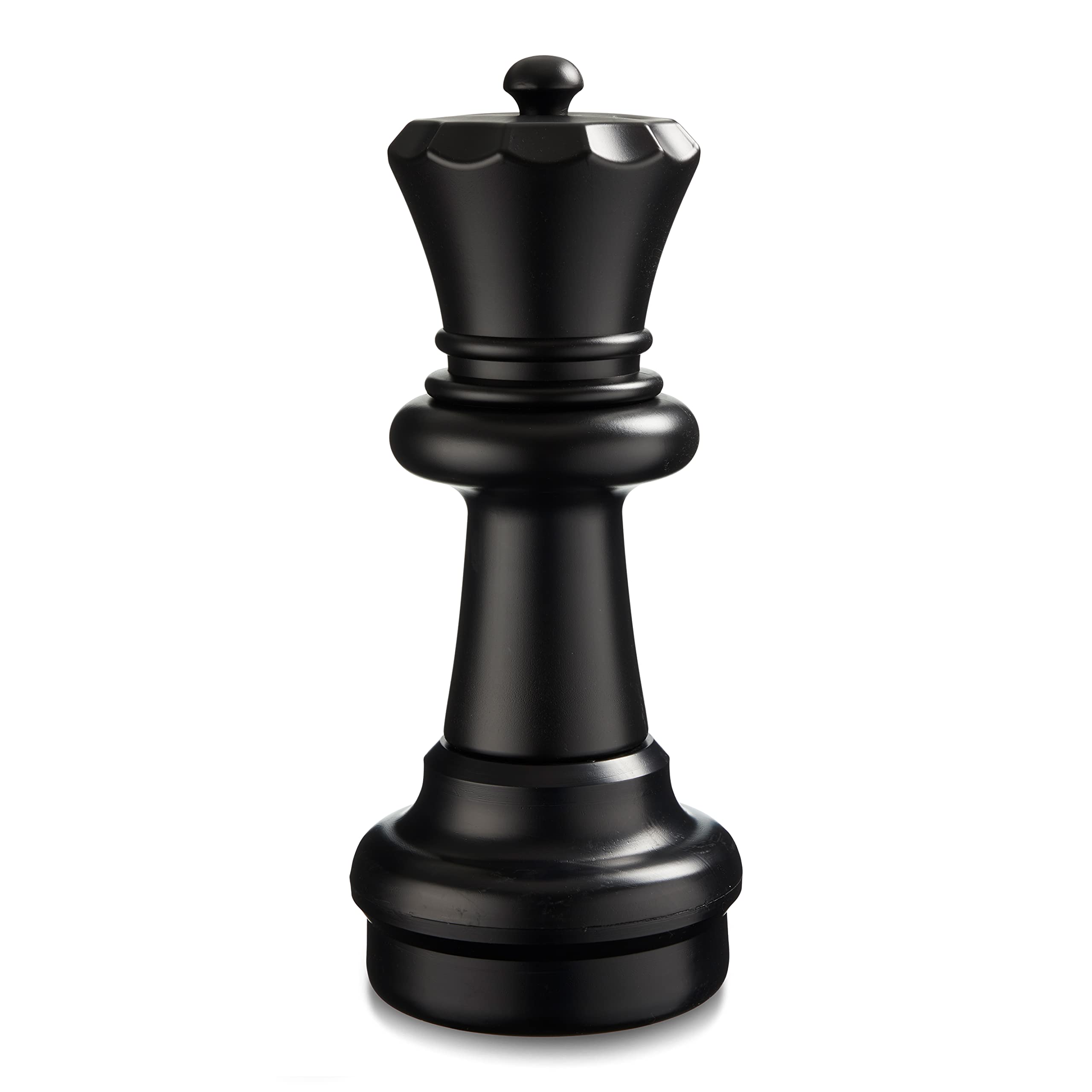 Uber Games Individual Giant Chess Pieces - Plastic - White or Black Pawn, Rook, Knight, Bishop, Queen or King (Black, Queen)
