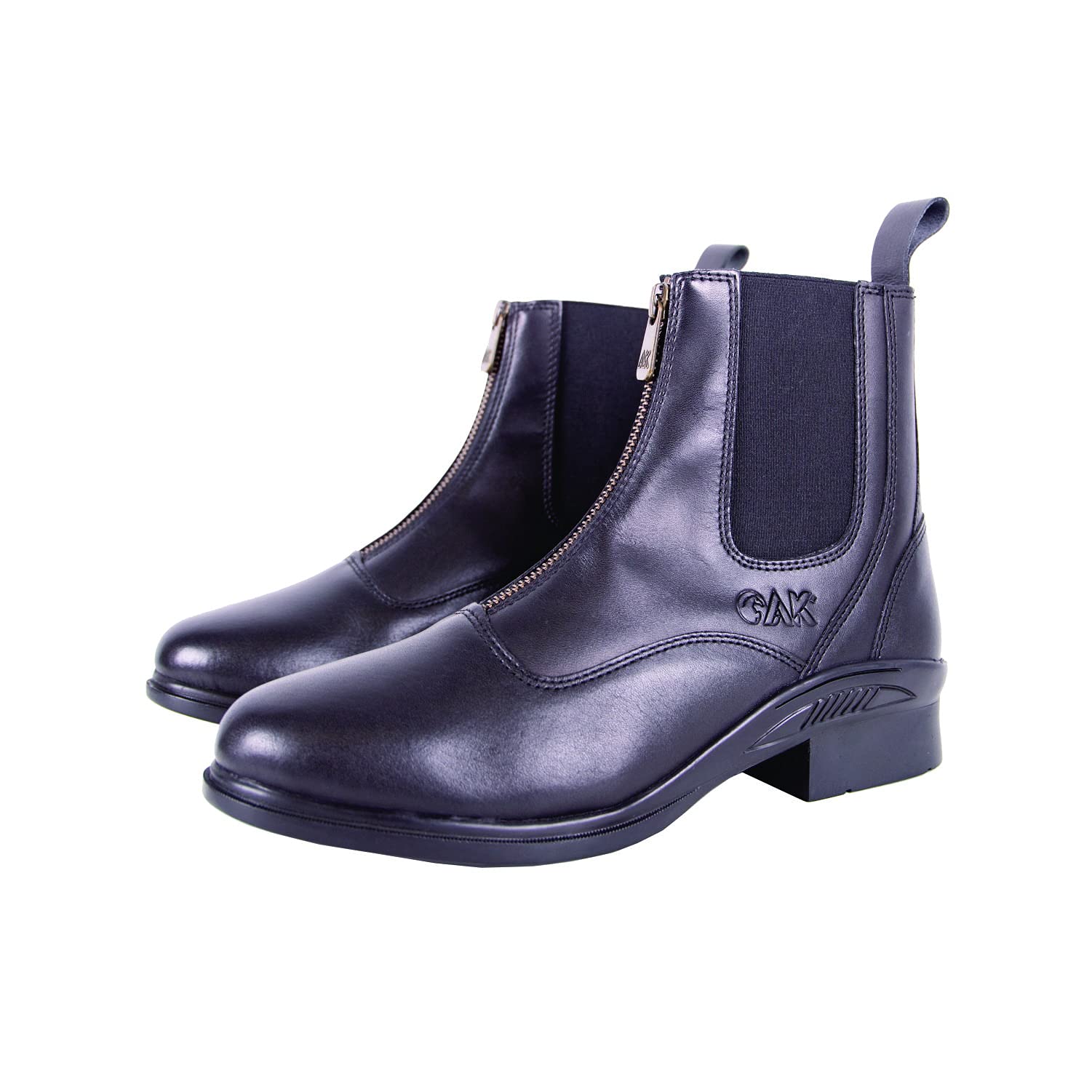 AK Phantom Pieno Fiore Pelle Zip Up Paddock/Jodhpur Stivali Equitazione AKRS-6051-02