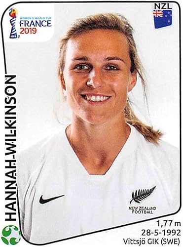 2019 Panini FIFA Women's World Cup France Album Stickers (Individual Sticker Only) Soccer #384 Hannah Wilkinson New Zealand 2 Inch by 2 12 Inch