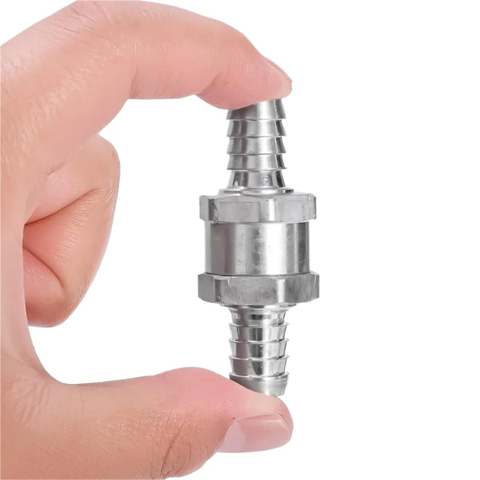 Zawór zwrotny paliwa samochodowego, zawór zwrotny, zasilanie olejem, pompa ręczna 6/8/10/12 mm, jednokierunkowy zawór zwrotny ze stopu aluminium do Peugeot Renault (4 szt. mieszane)