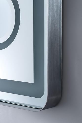 Miniatura 3 de James Martin Vanities Espejo rectangular de 28 pulgadas en níquel cepillado