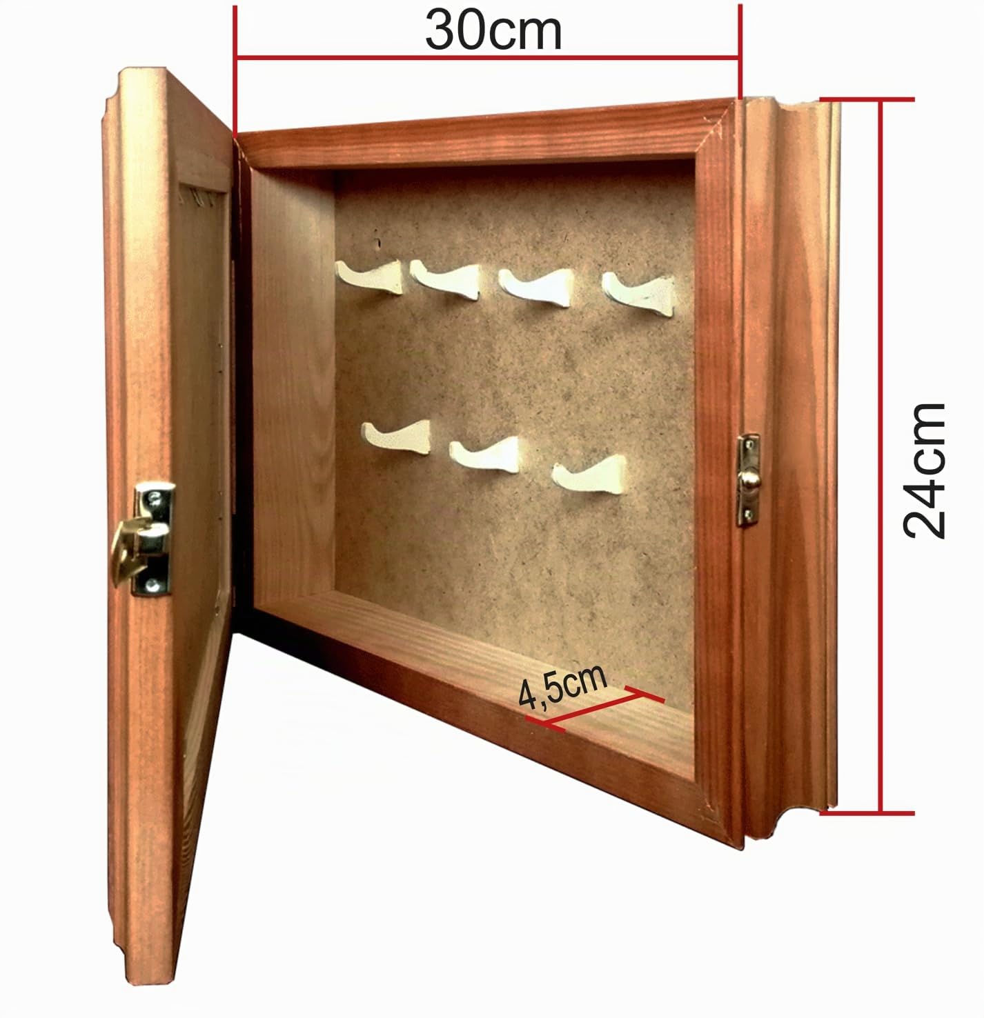 Schlüsselkasten aus Holz Hängeschrank mit Schlüsselbrett Wandorganizer für Schlüsselaufbewahrungm Schlüsselschrank Vintage-Optik Holzschlüsselbox