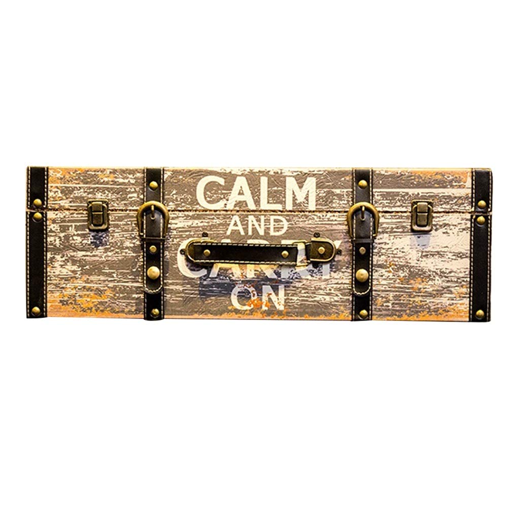 LIANGLIANG-zhiwujia Floating Wall Shelves Shelf Retro Office Decoration Personality Fashion Handmade Durable, 3 Colors, 3 Sizes (Color : C, Size : 35x18x12.5cm)