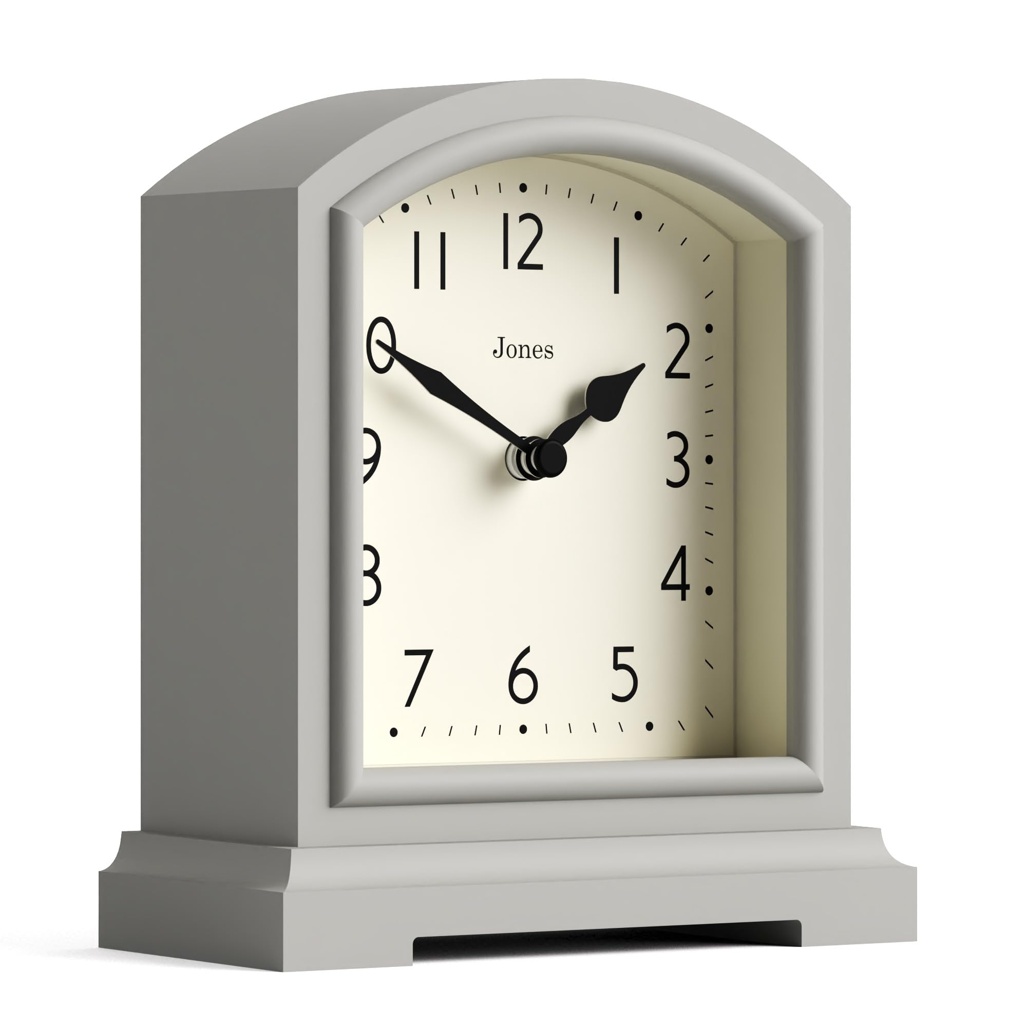 Jones Clocks® Tavern mantel clock, Light Grey, 15.5 x 14 x 6 cm - Image 2