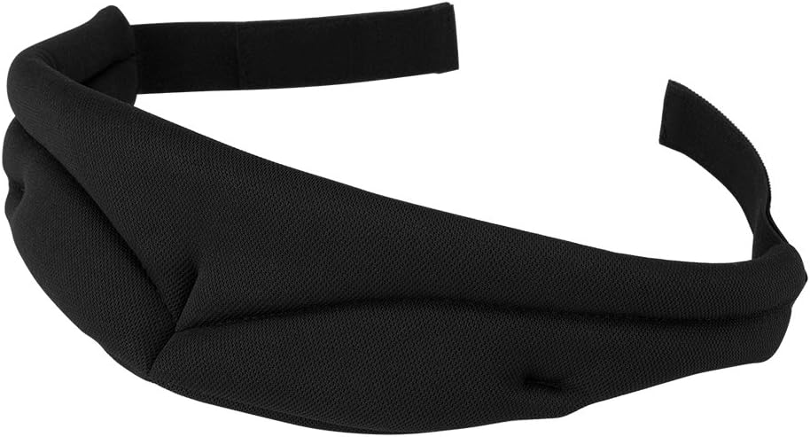 Plemo Sleep Mask, Memory Foam Eye Mask, Breathable Eye Shade Eye Cover for Bedtime & Travel, Black