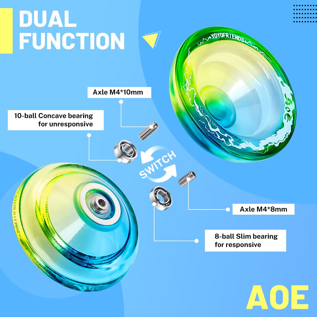 Amazon | 7YO プロフェッショナル レスポンシブ ヨーヨー 初心者向け