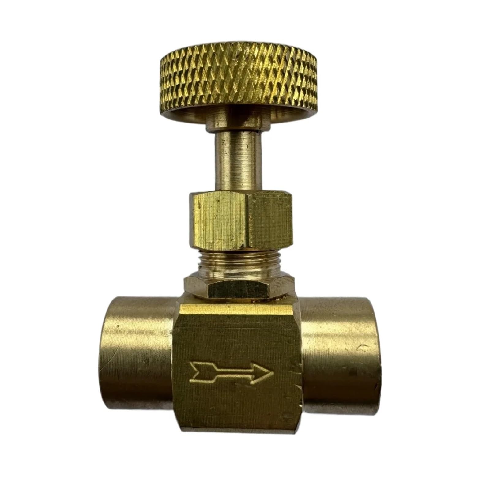 Contrôleur de débit à pointeau 1/4 valve de réglage hydraulique laiton haute pression 2000 PSI