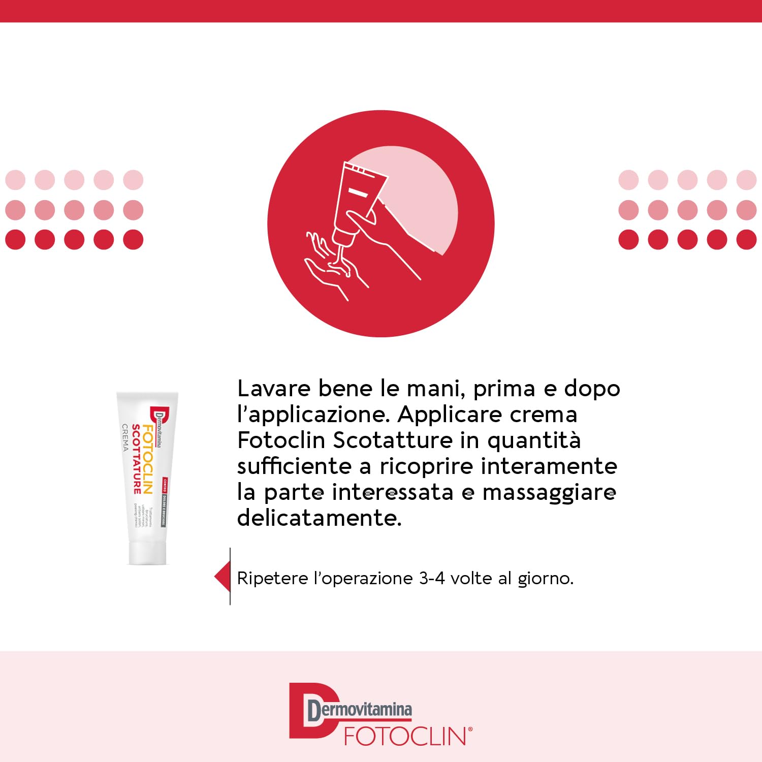 Dermovitamina Fotoclin Scottature Crema - Crema per il Trattamento di Bruciature, Ustioni Minori, Eritemi Solari e Peeling Chimici - Contro Dolore e Bruciore - Doposole - Senza Cortisone - 30ml
