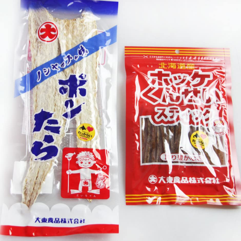 活彩 北海道 稚内ブランド 珍味 セット～ ポンたら ＆ ほっけ燻製スティック