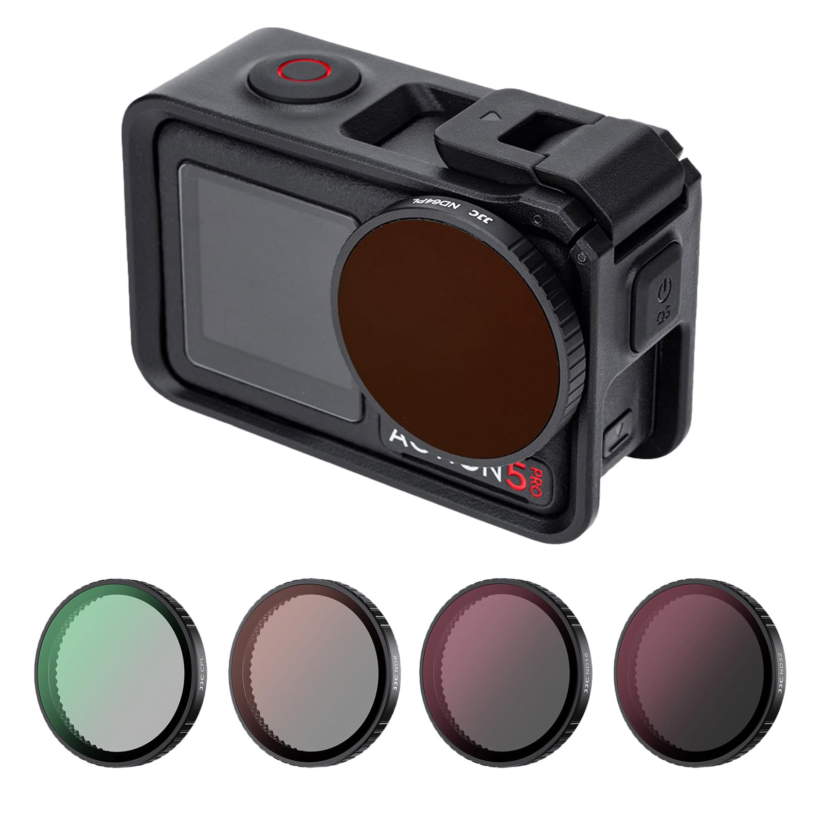 Amazon.com : JJC 4Pcs ND Filter Set for DJI Osmo Action 5 Pro 4 3