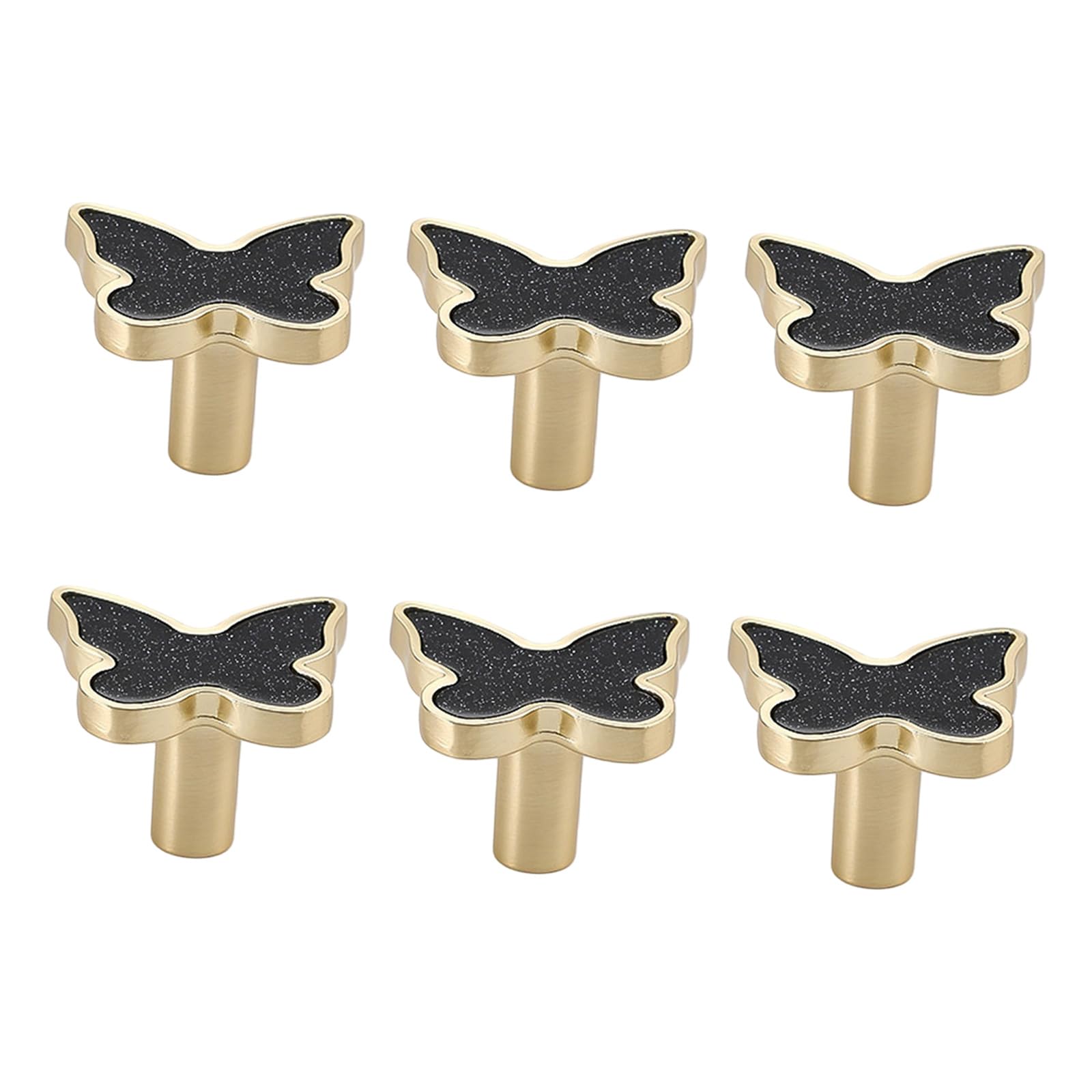 Pangboer Black Unique Drawer Pulls Dressers Knob Cupboard Handle Modern Furniture Handle Shell Butterfly Bedside Cabinet Pull Furniture Handles And Knob For Dressers Modern