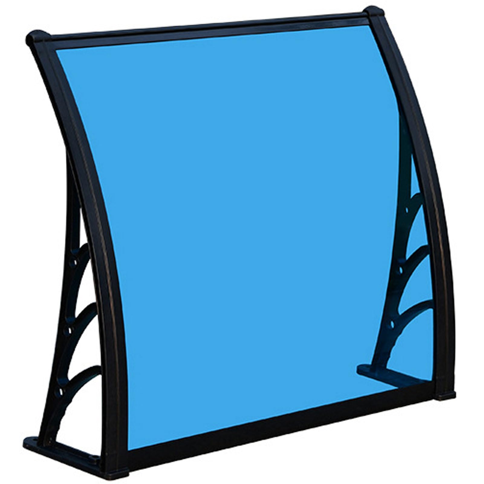 Auvent extérieur de patio anti-pluie et neige, marquise polycarbonate 39 po protection solaire