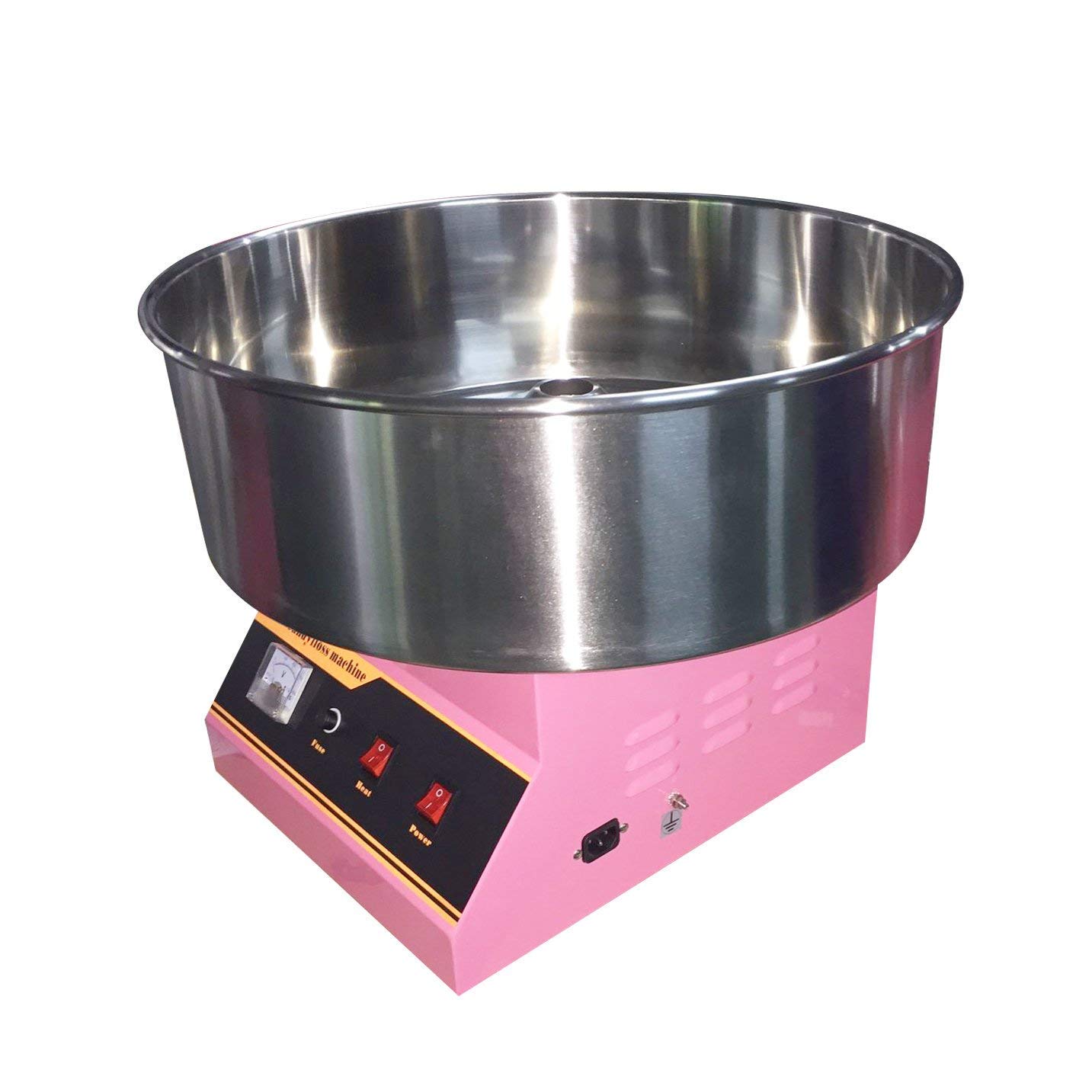 Liquor 110V 1300W Commercial Electric Cotton Candy Machine Automatic Candy Floss Maker Pink