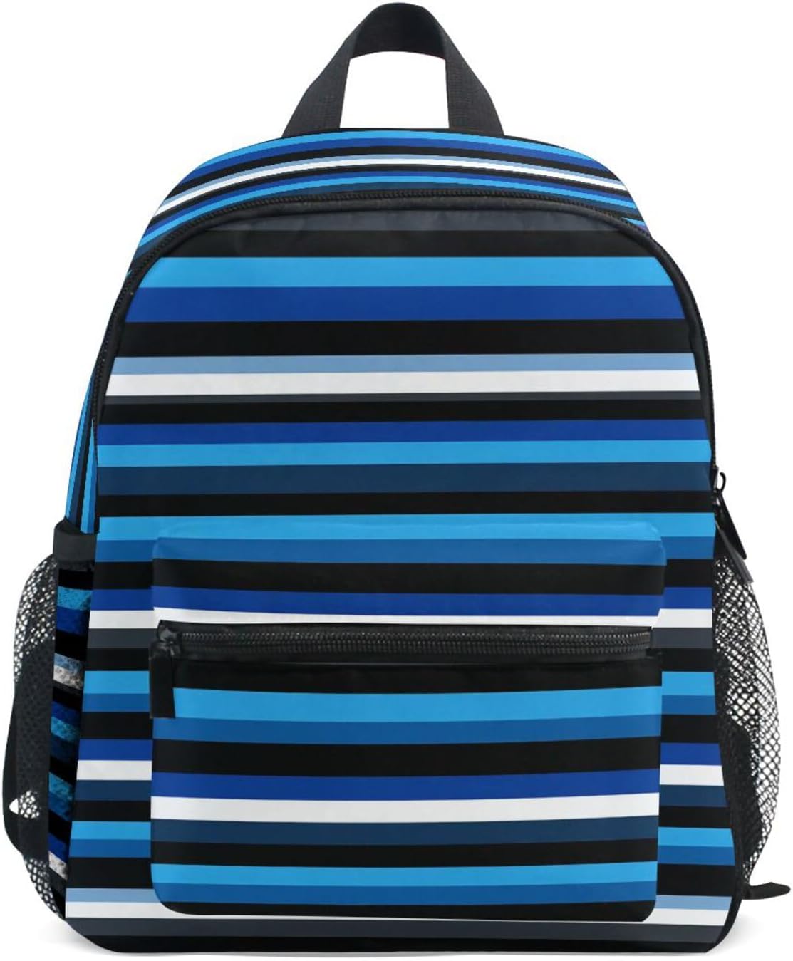 Kid Backpack Blue White Black Striped Toddler School Book Bag Kindergarten Bookbag Travel Bags for Girls Boys