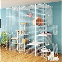 Amazon.co.jp: 猫 ケージ 大型4段 DIYコンビネーション脱走防止 ペット