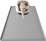 Cat Litter Mat Extra Large 34x22 inch (86x56 cm), Silicone Pet Litter Tray Mat, Urine and Waterproof, Odourless, Anti- Slip Easy Clean Cat Litter Tray Mat