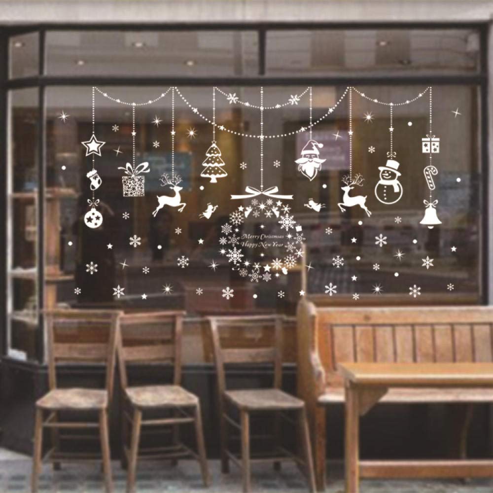 Stickers muraux pendentif de Noël amovibles pour éviter les traces de colle