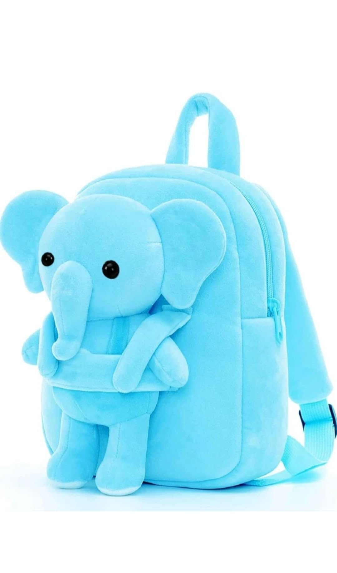 pce Blue Elephant Kids School Bag Soft Plush Backpacks Cartoon Baby Boy/Girl (2-5 Years)-picture-42