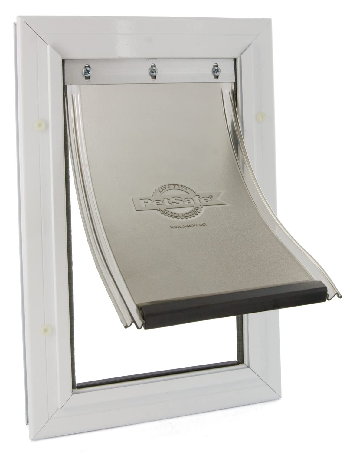 Staywell PetSafe, Aluminium Pet Door, Solid Design, Easy Install, For Pets Up To 7 kg - (Small),White