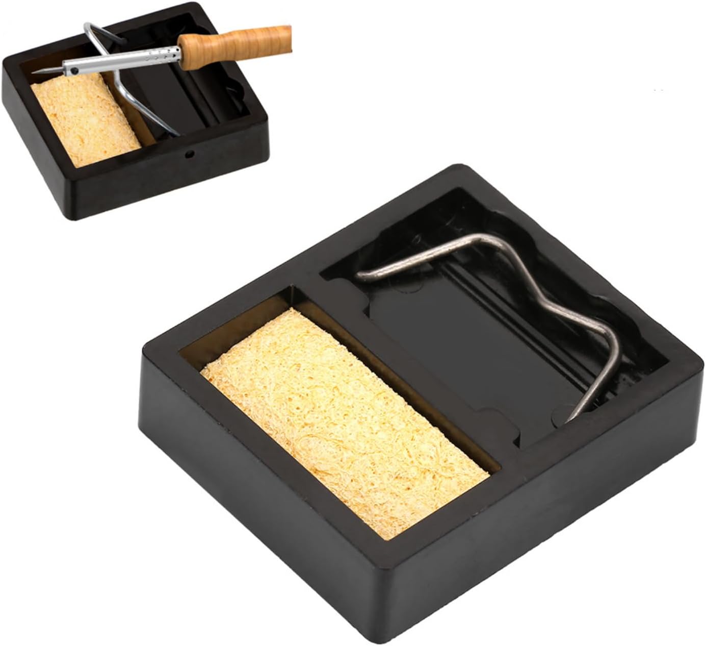 Soldering Iron Stand Holder, Mini Electric Iron Stand with Sponge