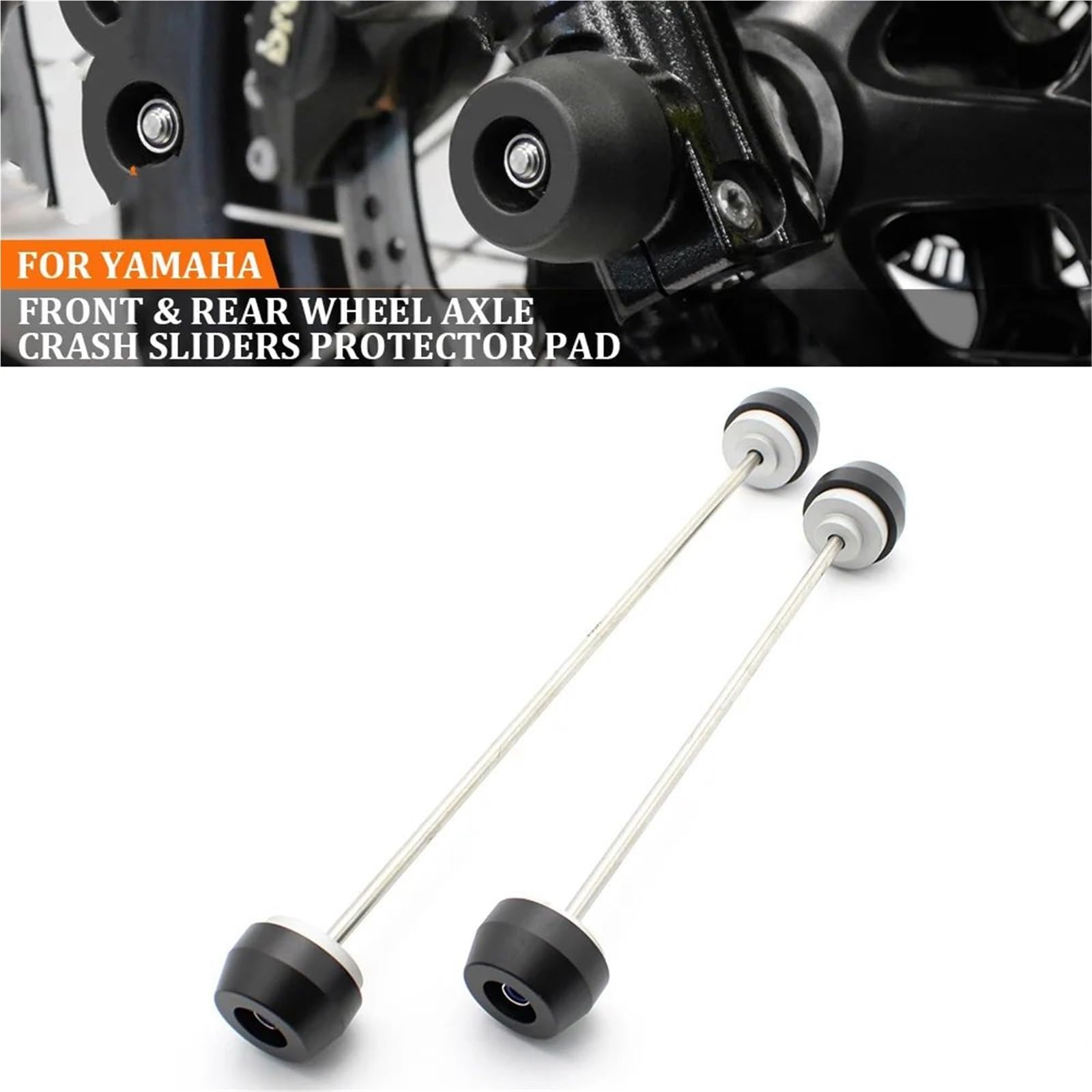 Pasuje Do Yamaha MT-10 SP 2016-2023 YZF-R1 R1M 15-23 FZ-10 17-21 Motocykl Przednie Tylne Koło Widelec Oś Suwaki Cap wspornik szpula wahacza(1 Set GBR logo)