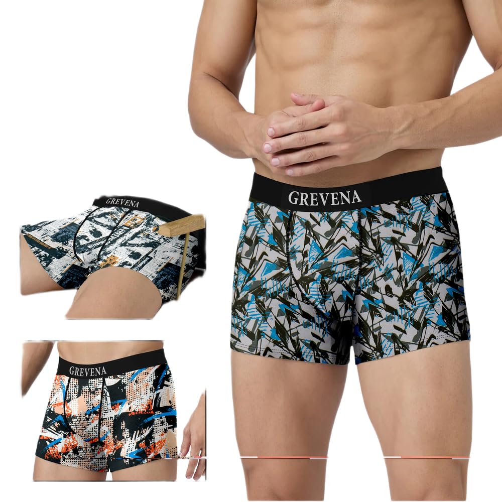 grevena Mens Multicolor Underwear Pack of 3 Premium Nylon Comfort-picture-29