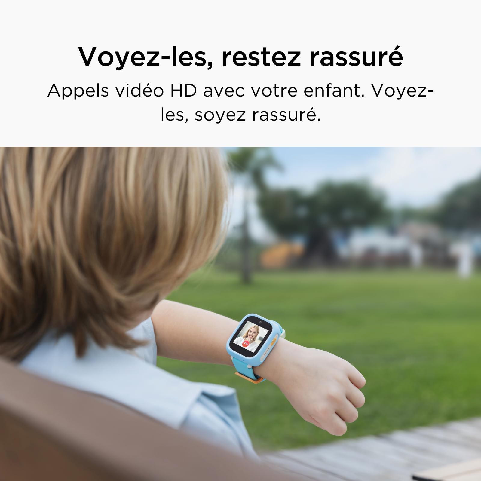 TCL Kids Watch K5, Fine, sûre, GPS précis, appels vidéo, RGPD, Nano-SIM, Rose