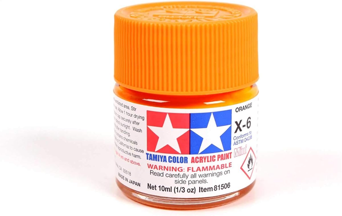 Tamiya 81506 X06 Acril Mini Naranja Brillo