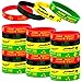 24 Packs Juneteenth Rubber Bracelets | Happy Juneteenth Party Supplies | Black Freedom Day Silicone Wristbands | African Afro American Festival | Black American Independence Day June 19th 1865, Holiday Party Supplies Party Gifts - Juneteenth Party Favors Party Goodie Bag Fillers Stuffers