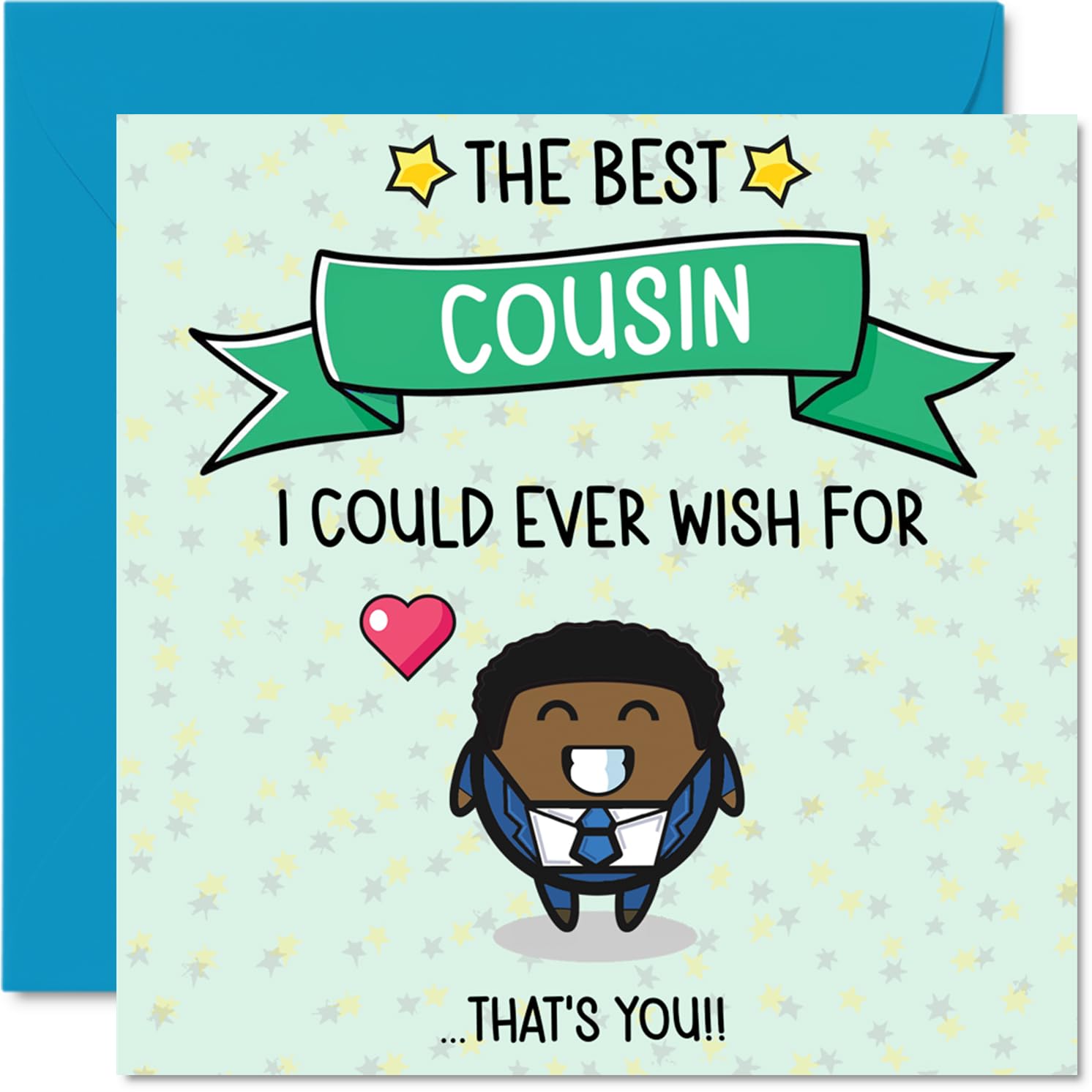 Cousin Birthday Card - Best I Could Ever Wish For - Happy Birthday Card for Cousin from Family Relative, 145mm Cute Bday Greeting Cards