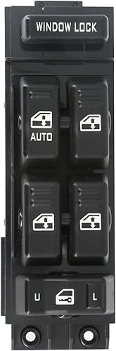 Interruptor de ventana eléctrica, control maestro, lado del conductor, compatible con Chevy Silverado Tahoe Suburban 2000 2001 2002 y GMC Yukon XL